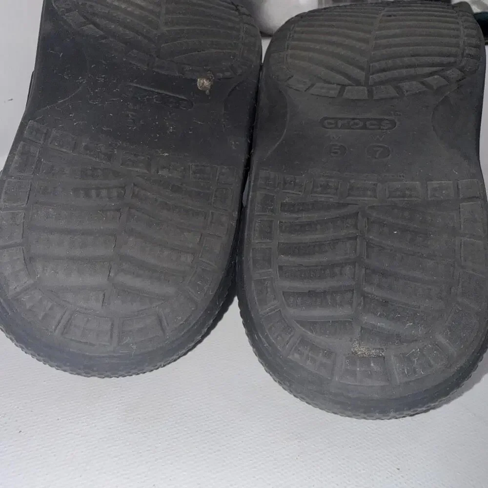 Crocs Adult Black‎ Waterproof Slip On Gorpcore Outdoor Comfort Slides Sandals 5